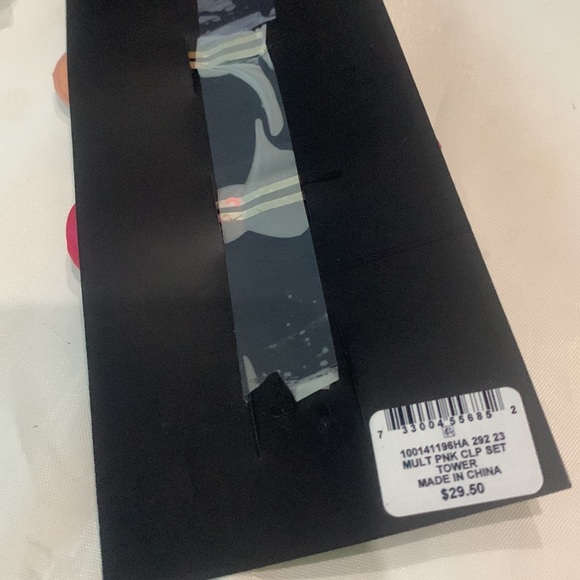 New INC Silver-Tone Sequin Hair Barrette Set - Picture 3 of 3